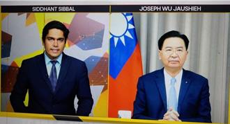 接受印度媒體專訪 吳釗燮評中共已突破第一島鏈進入太平洋