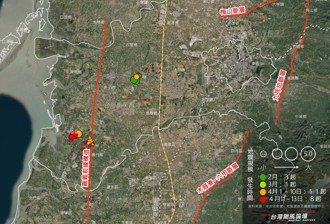 不是梅山斷層！嘉義整晚狂搖 氣象粉專曝1圖：集中在這裡