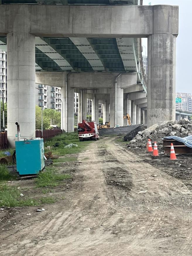 台64线五股路段发生女子坠落死亡意外。（民眾提供）