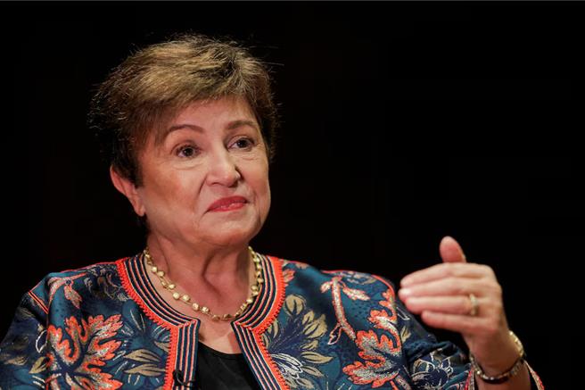 乔治艾娃2月于巴西参加G20会谈（图／路透社）