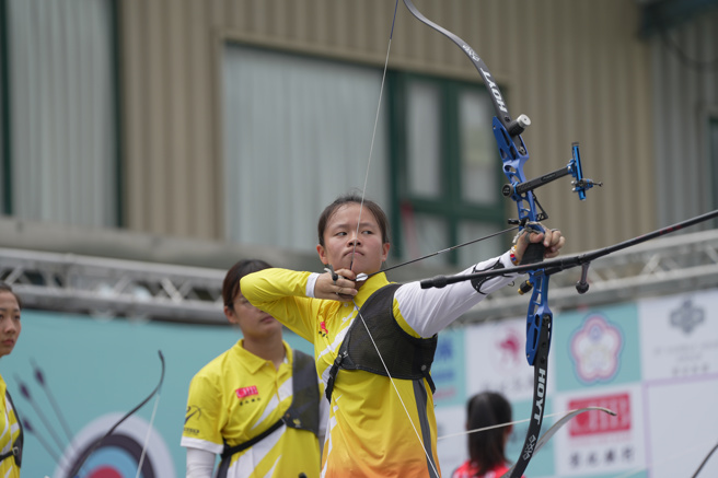 彰化银行射箭队女将李彩绮期待能源奥运梦。（中华民国射箭协会提供）