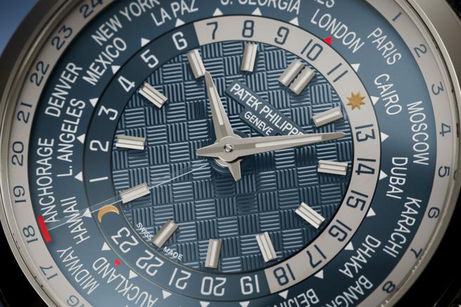 百達翡麗編號5330G-001世界時間腕表，擁有日期顯示功能，可辨識國際換日線自動減1天。（Patek Philippe提供）