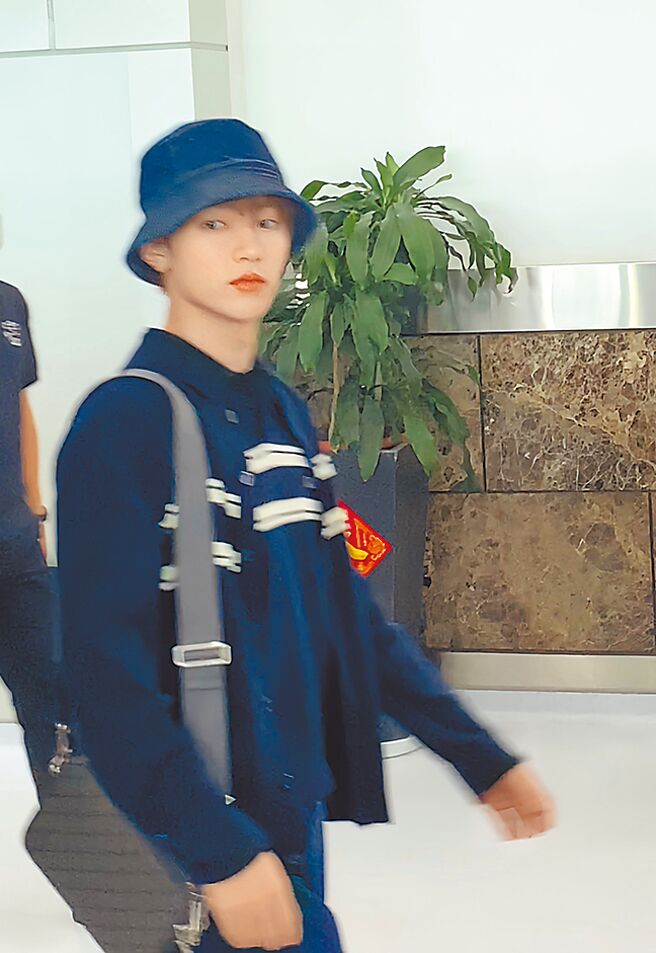 ZB1成员章昊12日携团员首次来台公开表演。（读者提供）