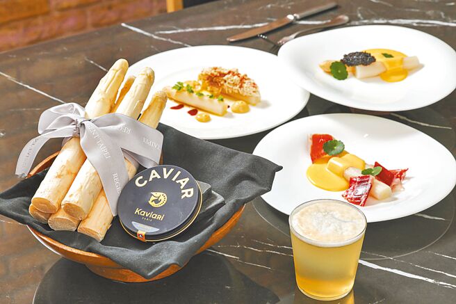 Robin’s法國白蘆筍宴限時登場。（台北晶華提供）