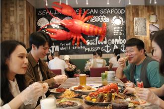 美式餐廳主打海港風 手抓海鮮份量十足