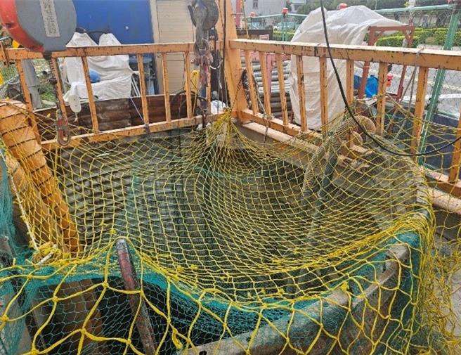 設置3層防墜網。（水務局提供／蔡依珍桃園傳真）