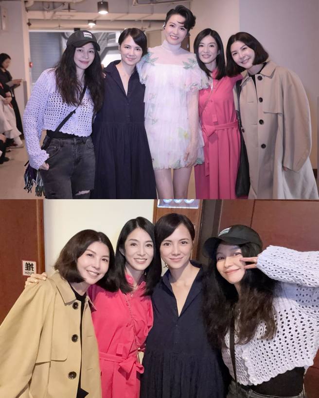 5位高顏值玉女驚喜同框。（圖／翻攝徐若瑄 臉書）