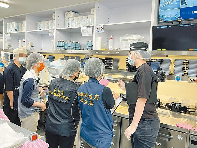 藏壽司疑似出現食物中毒案，高雄市衛生局12日啟動藏壽司營業場所專案查核。（高市衛生局提供／楊舒婷高雄傳真）