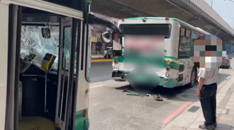 三重新北大道「2公车追撞」4伤送医    司机惊吐「踩没煞车」全车慌了