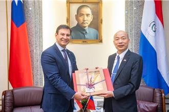 接見議長訪團  韓國瑜再吐金句：台灣穿越地心就是巴拉圭