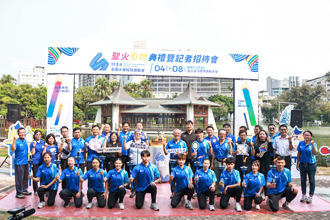 113全大運》楊勇緯出席聖火點燃儀式 備戰巴黎奧運先適應天氣