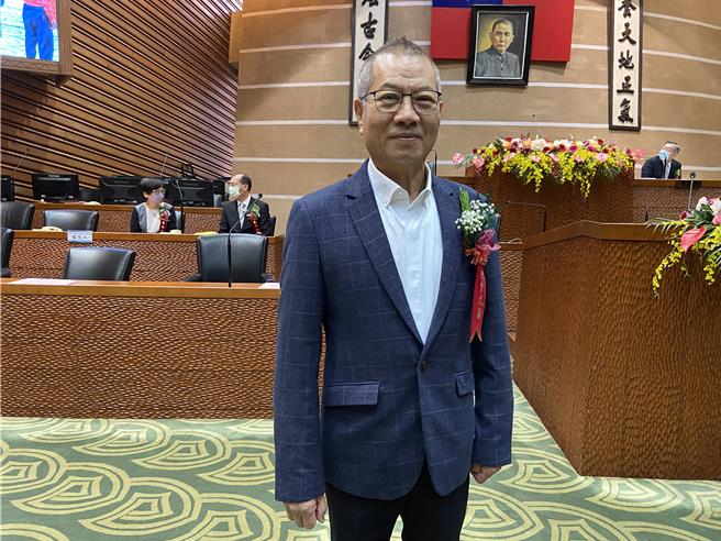 宜蘭縣議員陳文昌回，「他這樣抬舉我，真的很感激」。 （吳佩蓉攝）