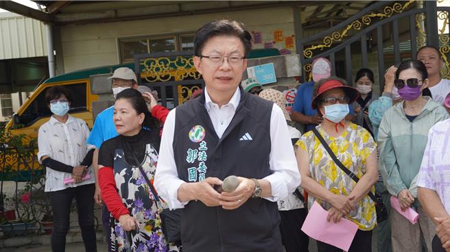 立委郭国文15日下午发布新闻，强调党内同志无需含沙射影、指桑骂槐，这样的手法无法成就大局。（宝智华摄）