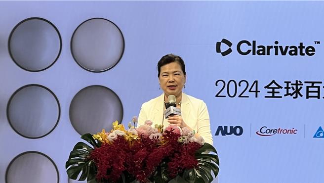 经济部长王美花15日出席科睿唯安百大企业创新排名颁奖典礼，被问到新内阁人事未正面回应。（图／柳名耕摄）