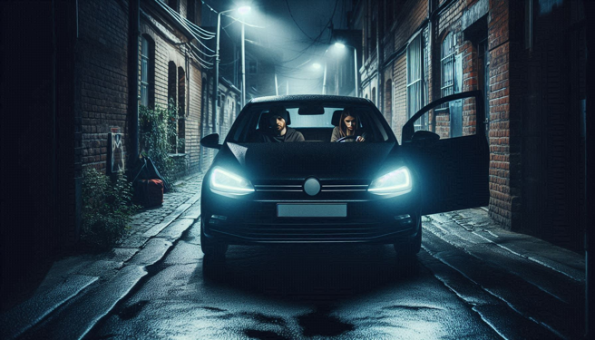 45岁已婚女教师，凌晨在死巷内，与17岁少年车震，被警方发现。（示意图、与本案无关／AI生成）