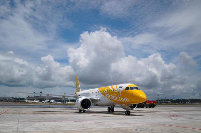 酷航将陆续引进9架全新E190-E2客机。图／酷航提供