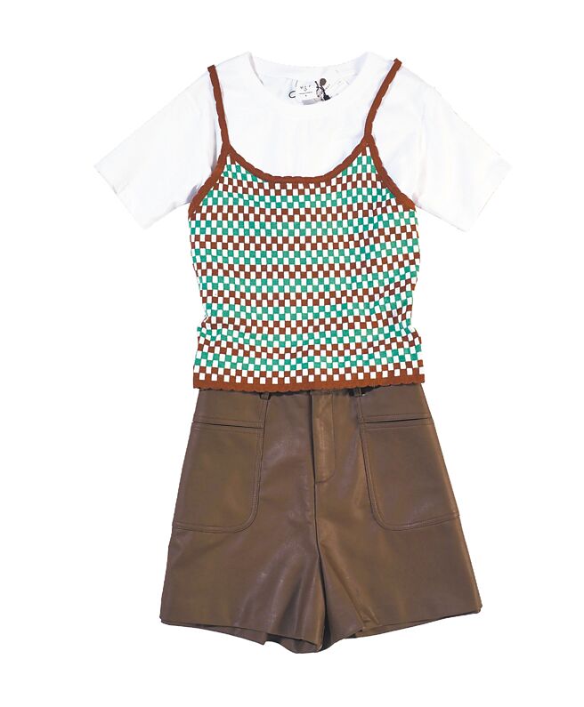 Global Mall屏东市店推CACO「短版上衣」、「细肩背心」、「高腰短裤」优惠5折起。（Global Mall提供）