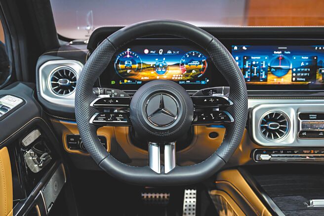 Mercedes-Benz G-Class导入MBUX多媒体系统与全新的OFFROAD COCKPIT。（台湾宾士提供）