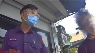 男子无家可归 三重暖警提供热食果腹助安置