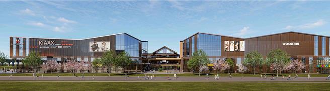 GLORIA OUTLETS華泰名品城嘉義店3D圖首次曝光。（華泰名品城提供／朱世凱台北傳真）