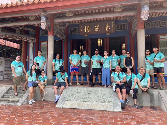 紐西蘭參訪團赴台南赤崁樓參觀。（圖／台南市政府）