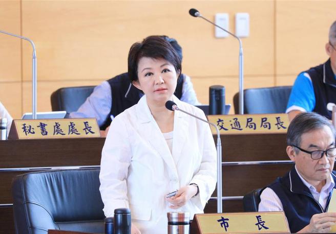 中市议员吁中央对标售抵费地标准一致，台中市长卢秀燕认同并表示，盼中央前瞻预算公平分配。图／中市府提供