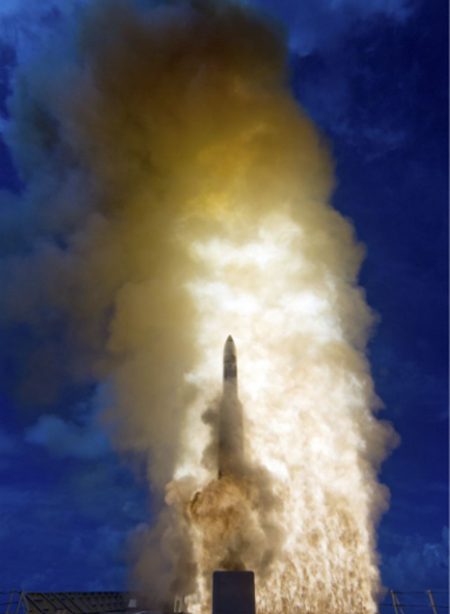 图为标三(SM-3)飞弹发射照片。(翻摄DIVIDS网站)

