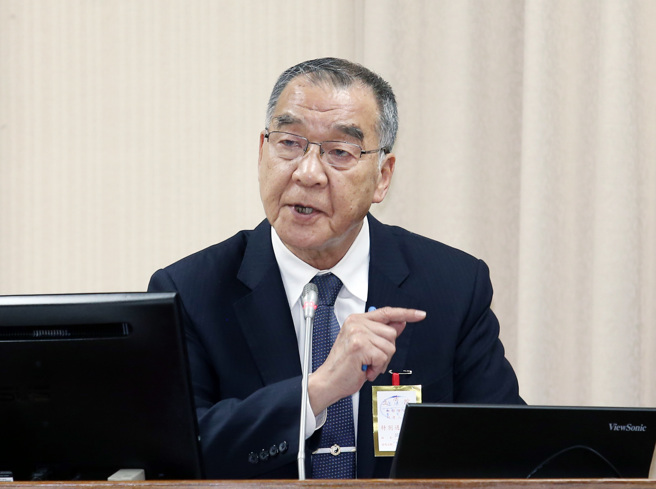 国防部长邱国正17日在立法院答询。（姚志平摄）