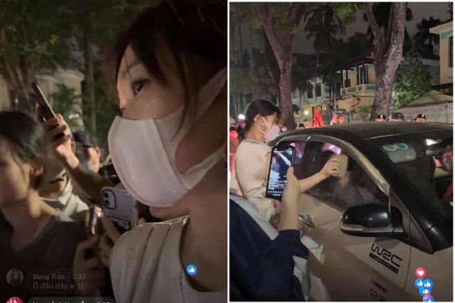 眾多民眾围观捉奸现场。（翻自Khánh Hòa 24H脸书）  