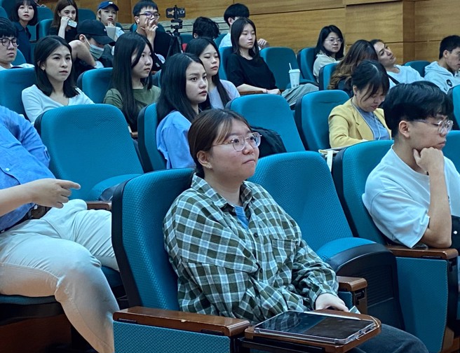 广电系大三学生王诗咏。(摄/廖忻欣)