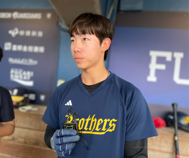 中信兄弟杨祥禾。（毛琬婷摄）