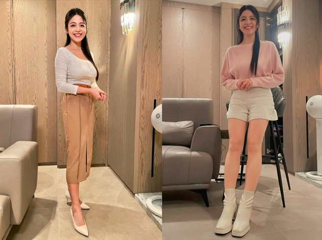 雪宝谈工作甘苦直呼，笑或不笑、搭没搭话都有事，连裙子长短跟椅子高度都有人骂。（合成图／取自雪宝脸书）