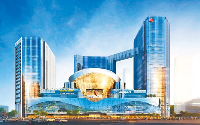 南港LaLaport壯麗外觀相當搶眼。（三井提供）