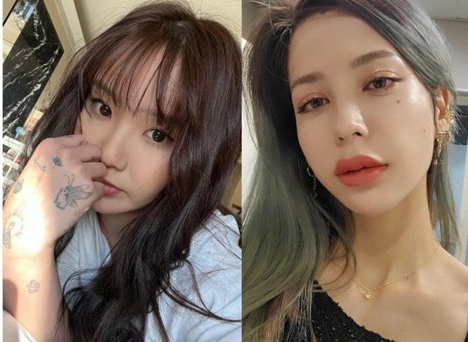 Keanna日前爆料陈芳语（Kimberley）曾与谢和弦在录音室抽大麻偷情。（图／lekimberleyy、keanna_taiyh IG）