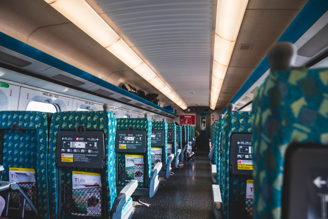 Mana带父母体验台湾高铁商务舱。（示意图，shutterstock／达志）