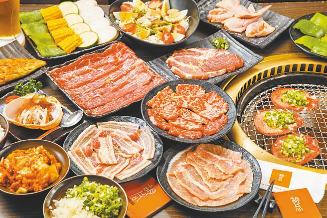 胡同燒肉所使用的食材，標榜由中央廚房當天準備再配送至各分店。（微風提供）