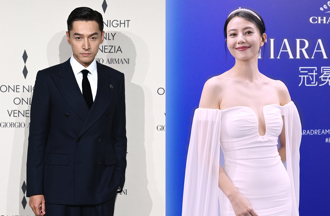 高圓圓穿開岔裙秀美腿險跌倒 胡歌彎腰一動作上熱搜