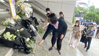 法官之死「白花运动」  台中女法官拭泪：太难过了