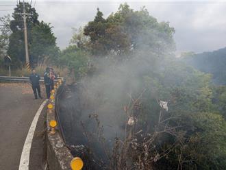 毛巾蓋住監視器偷燒垃圾 尖石泰崗險釀火燒山