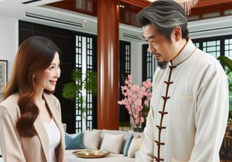 人妻老公突回家 道长「风水穴位」看一半吓躲床底