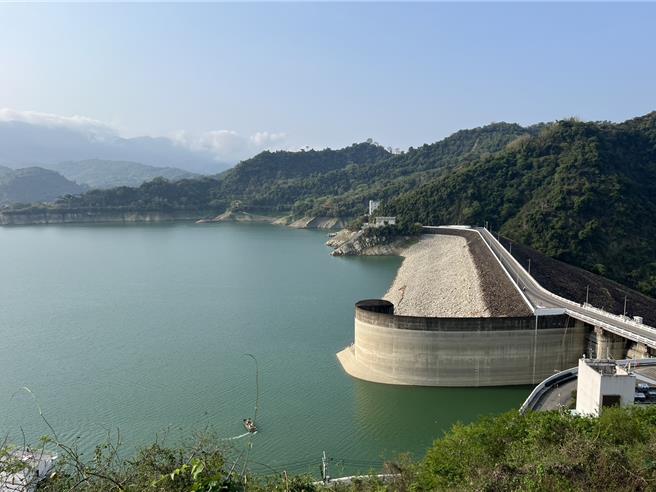 曾文水庫蓄水量較去年同期增加1億噸。（水利署南部水資源分署提供／寶智華台南傳真）