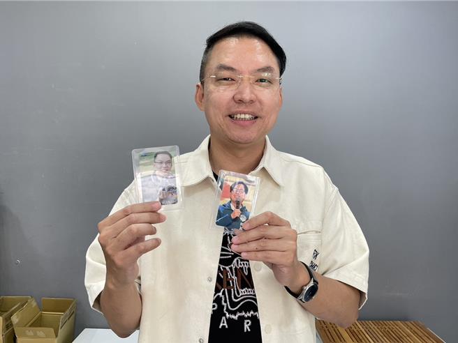 派系隶属涌言会的高市议员黄文益宣布参选高雄市党部主委。（洪浩轩摄）