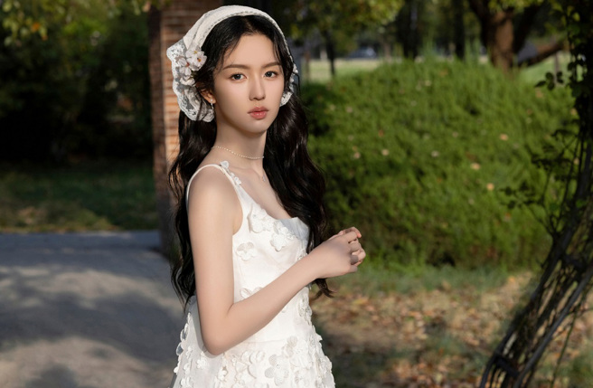 大陸女星周也擁有漂亮臉蛋。（圖／微博）