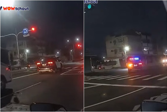 陷阱題！騎士闖紅燈驚見前方「療癒閃燈」網笑：收罰單速度很快