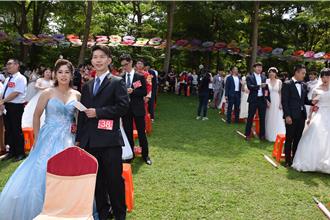 苗栗36對新人結連理 油桐花開見證幸福婚禮