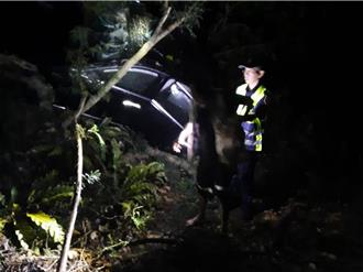 男子開車行經台9線墜落30公尺邊坡 幸僅手腳擦傷