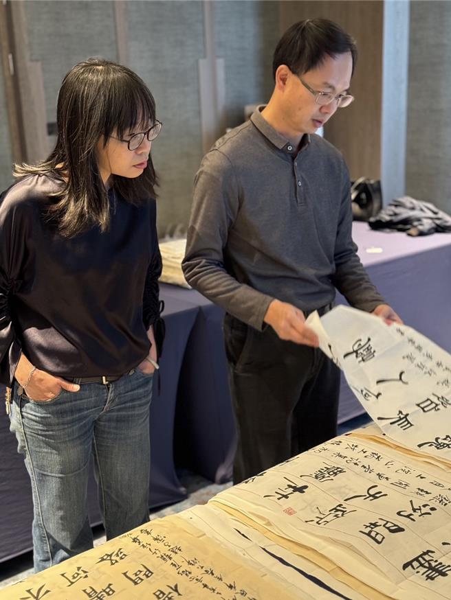 日月潭力麗溫德姆溫泉酒店舉辦「力麗盃」書法比賽，初審收到2339件作品，其中社會組805件，創下近20年紀錄。（業者提供／王煌忠南投傳真）