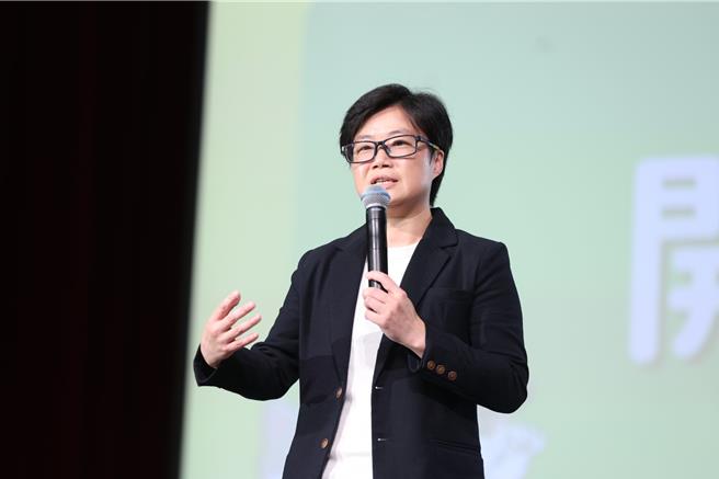 民进党「投资未来世代青年论坛」杨懿珊：不可能用短影音影响未来发展。民进党提供