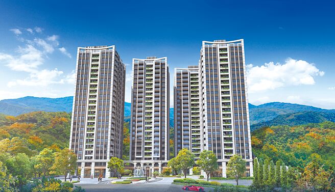 甲山林第二季可望在基隆推出的「美麗上城」，總銷高達百億。（甲山林提供／王莫昀台北傳真）