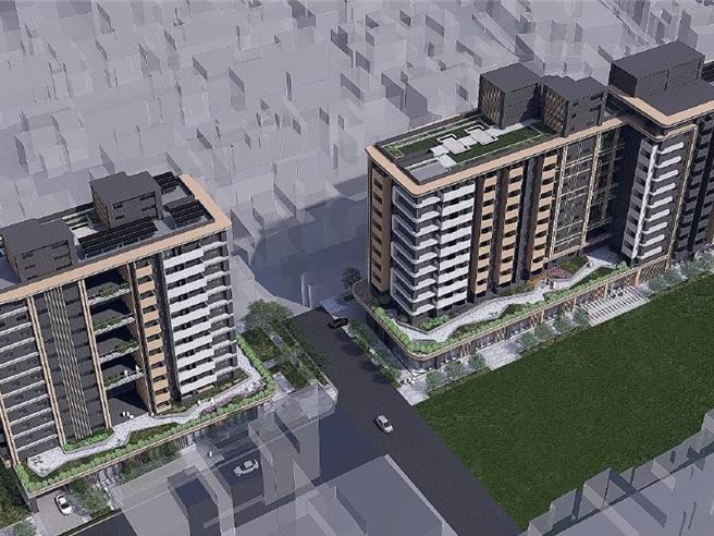 北富台基地建物模拟。(桃园是住宅处提供／吕筱蝉桃园传真)